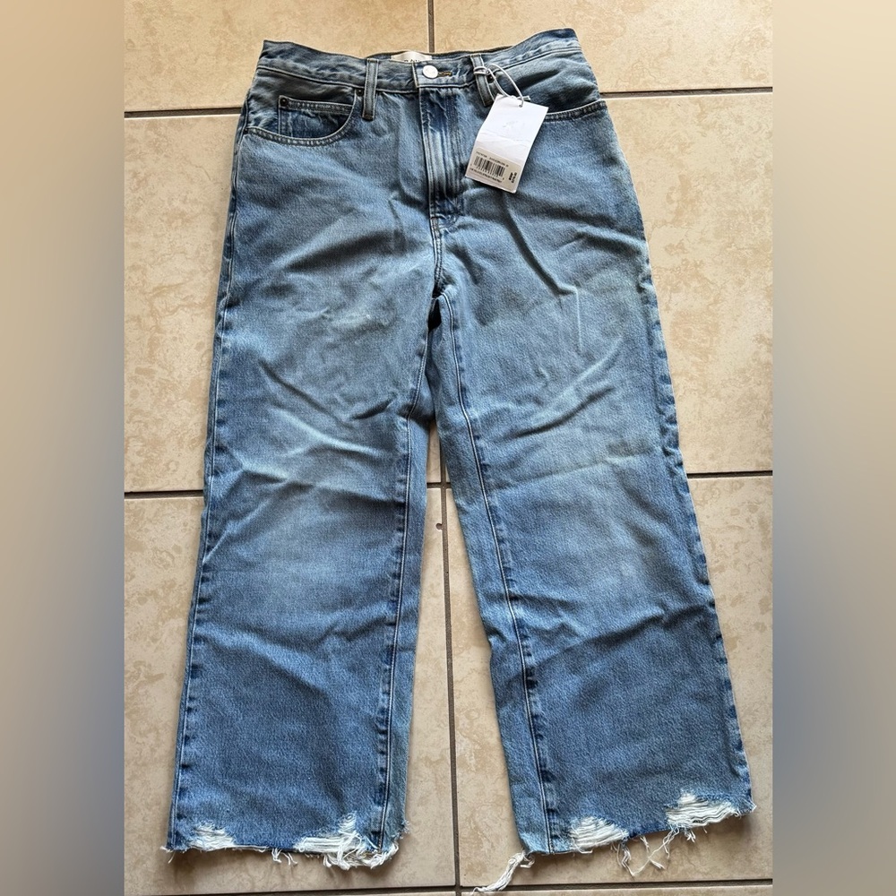 Frame the relaxed straight high rise Jeans